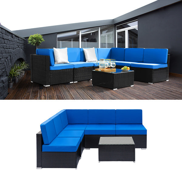 Fully Equipped Weaving Rattan Sofa Set