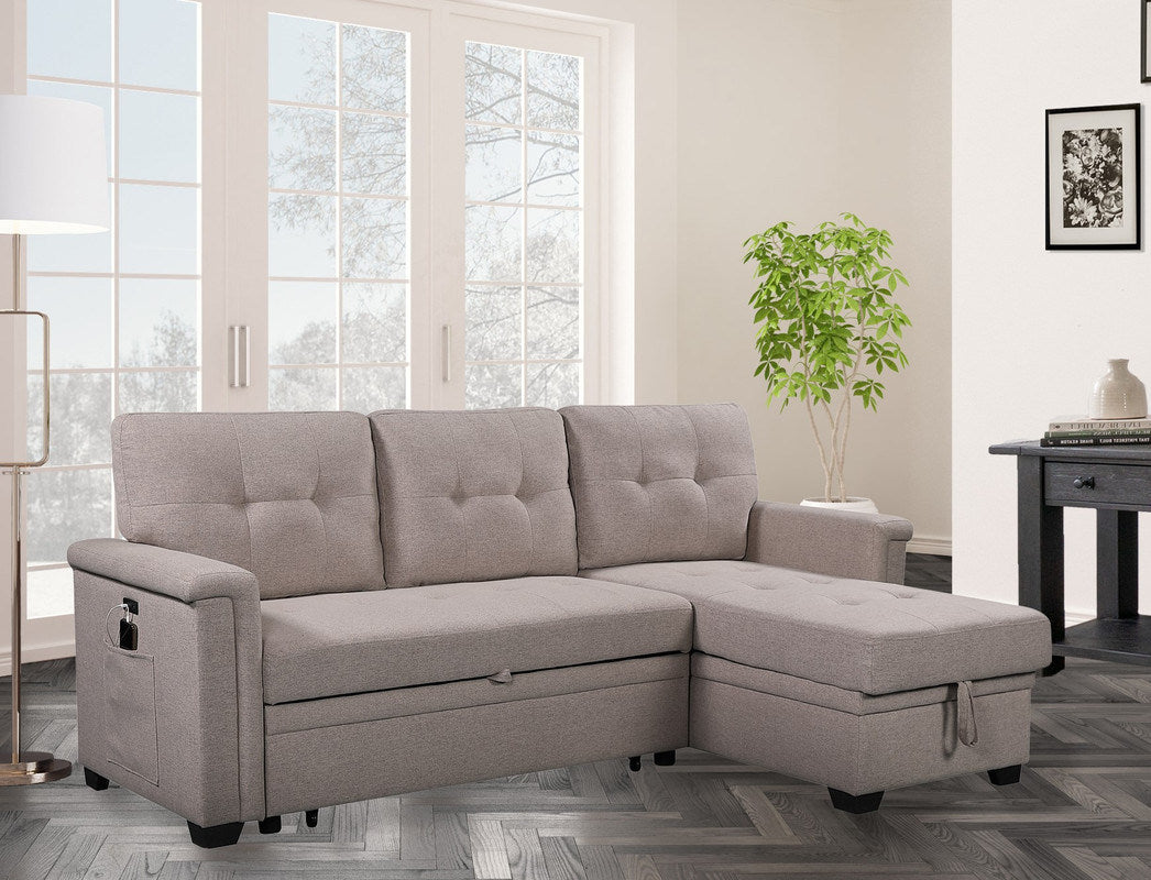 Sofa Bed with Charging Ports