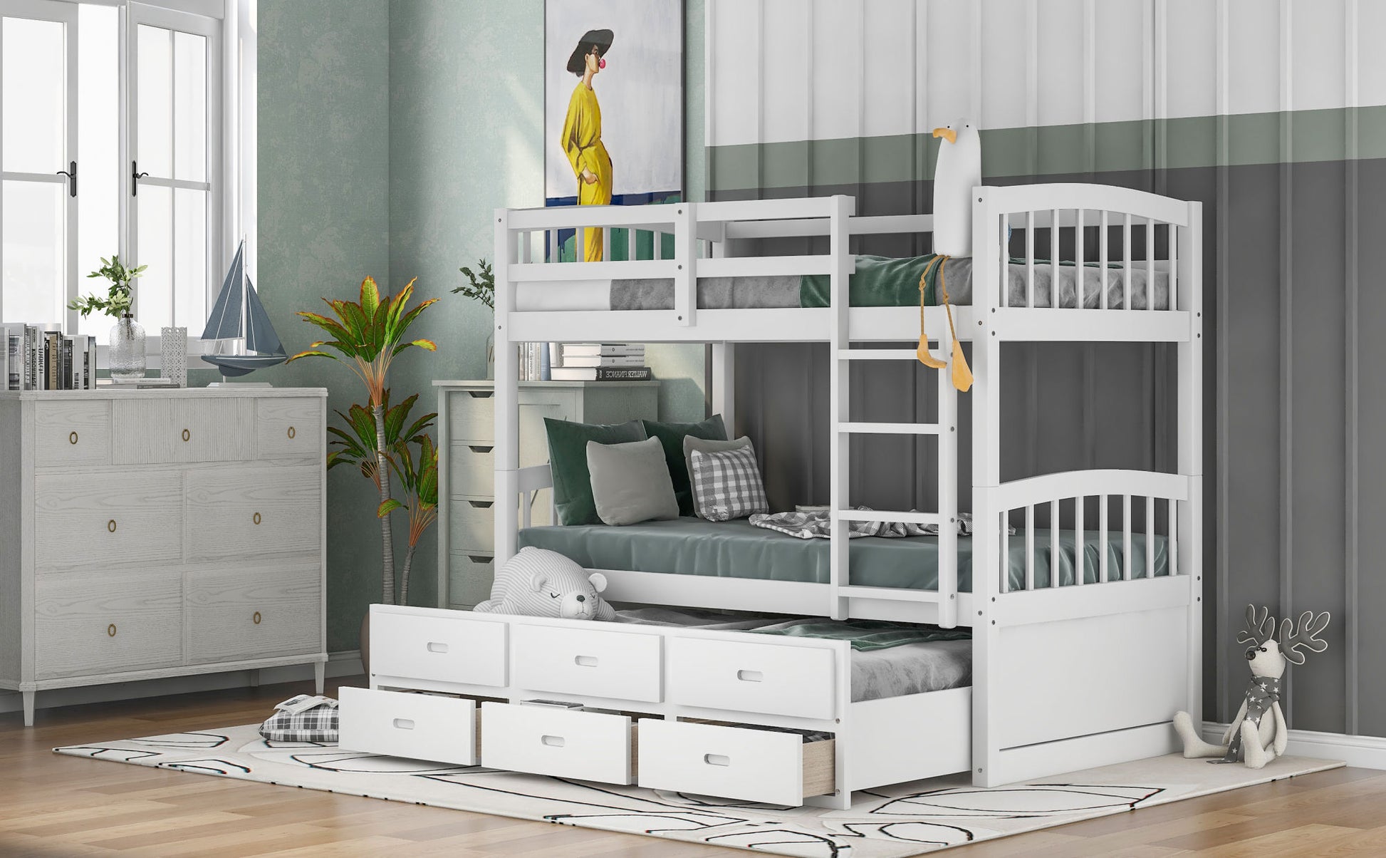 Sturdy Wooden Bunk Bed