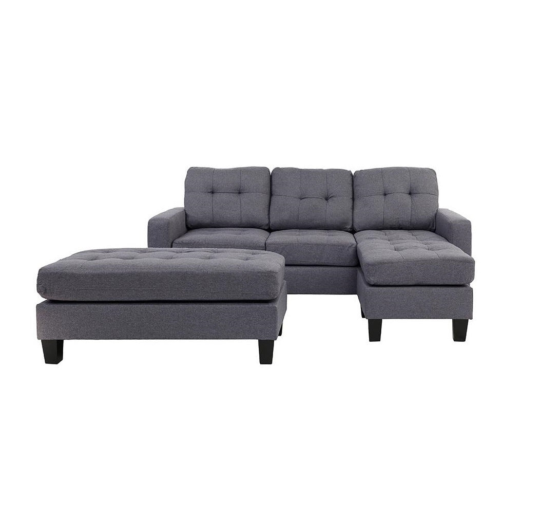 3-Piece Sectional with Ottoman