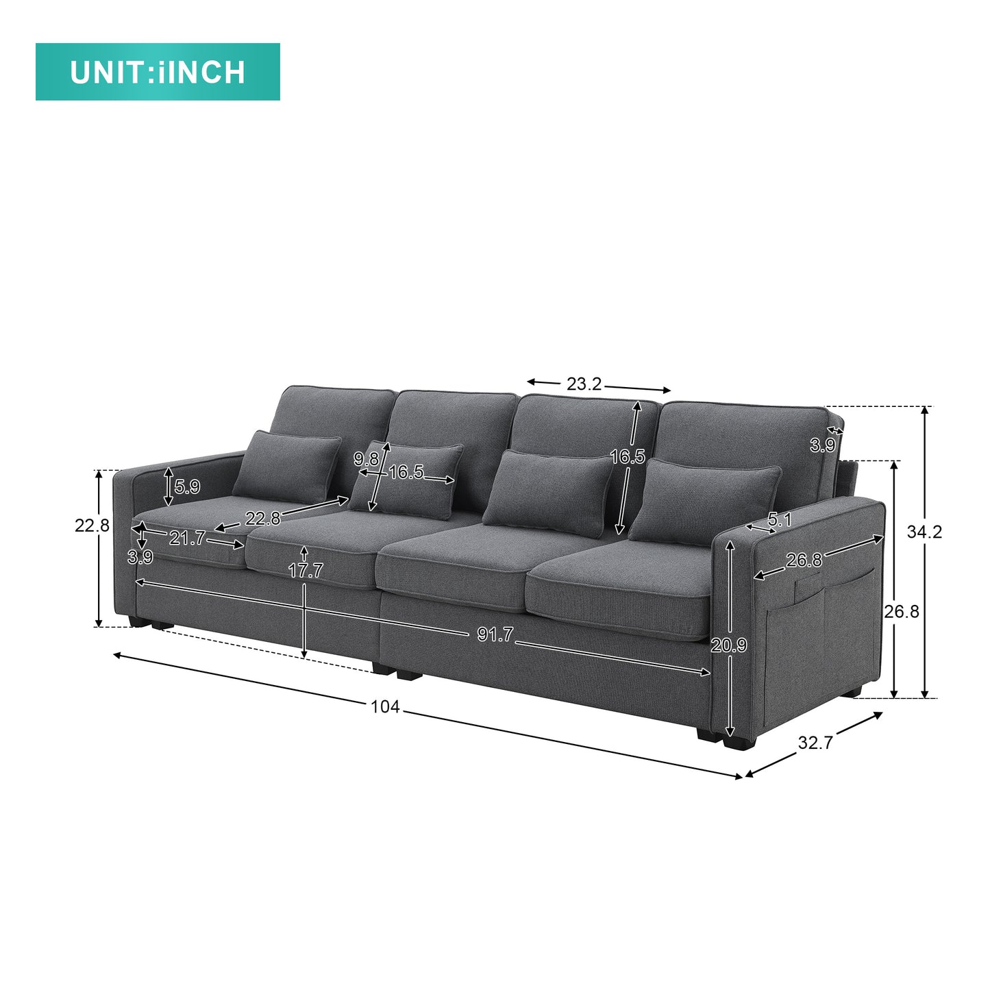 Contemporary Apartment Sofa