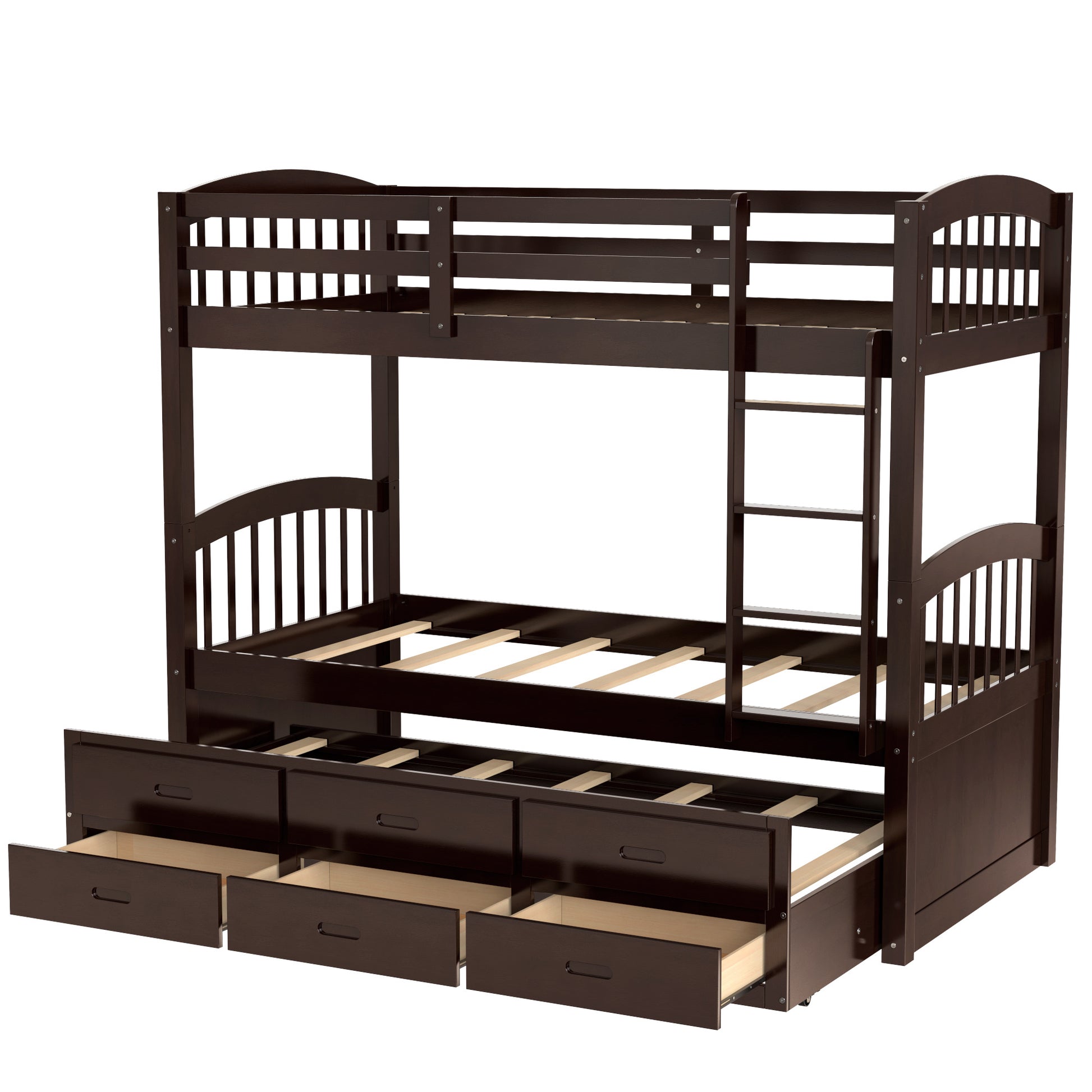 Bunk Bed with Trundle and Drawers