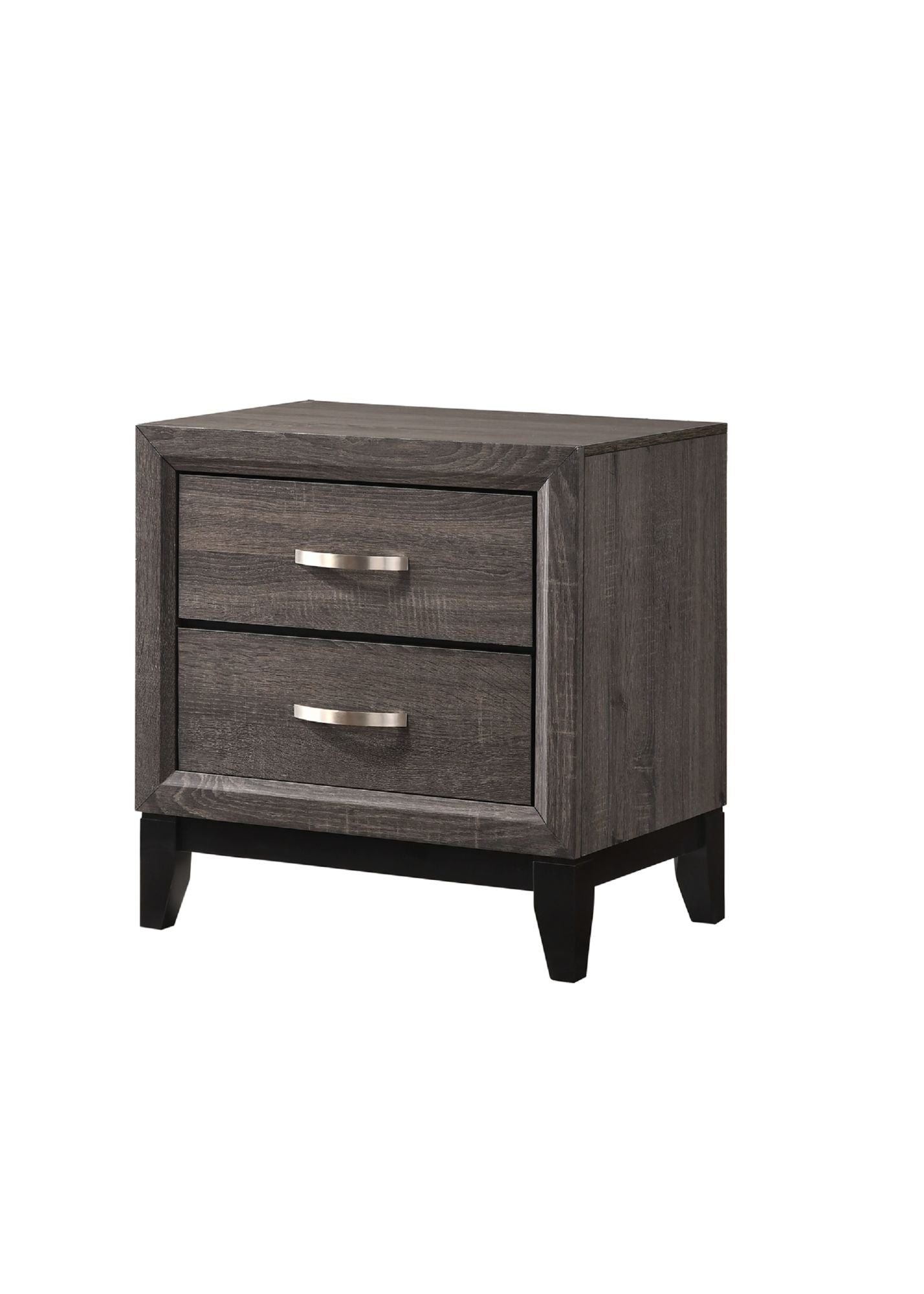 Contemporary 2 drawer nightstand