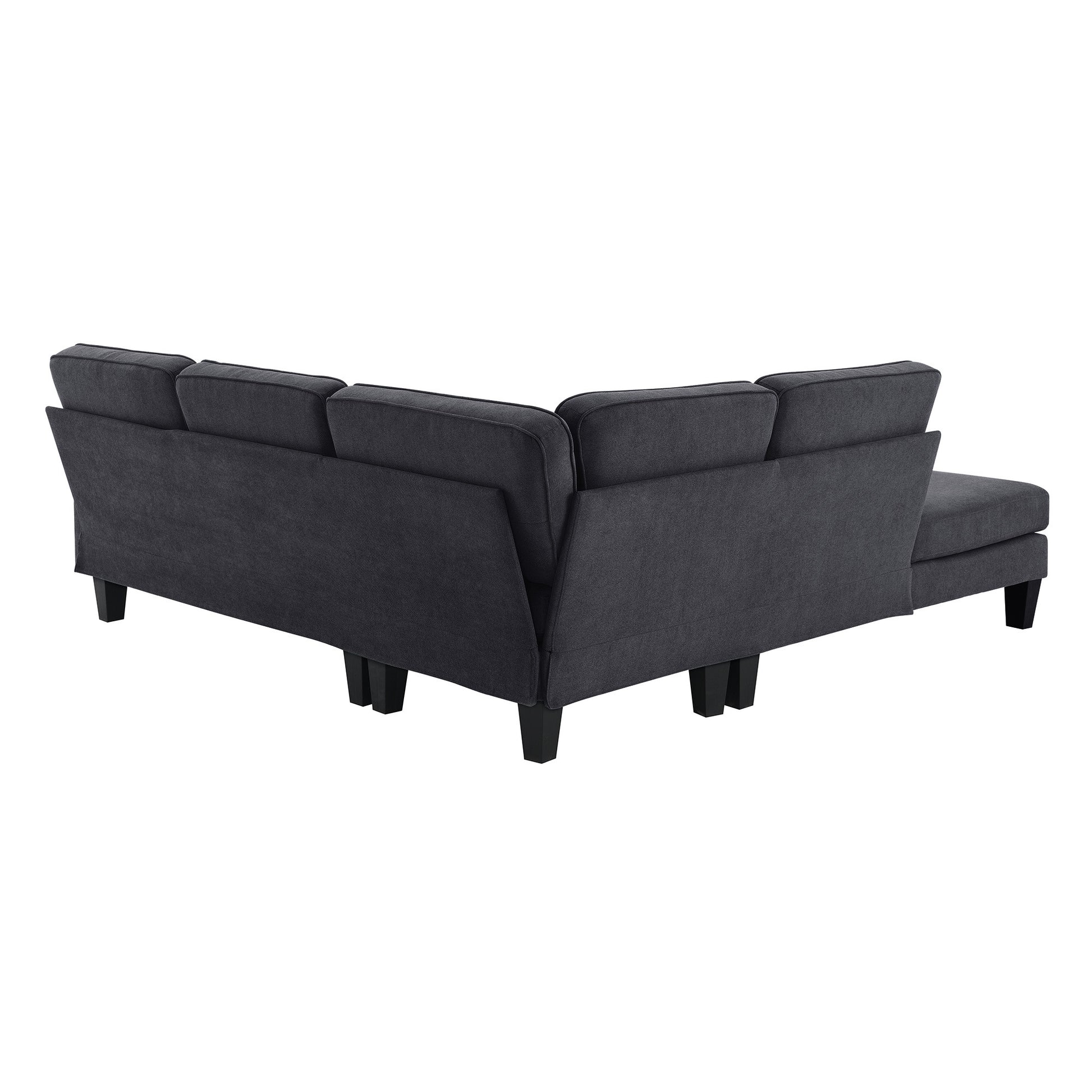 Modern Terrycloth L-Shaped Sofa