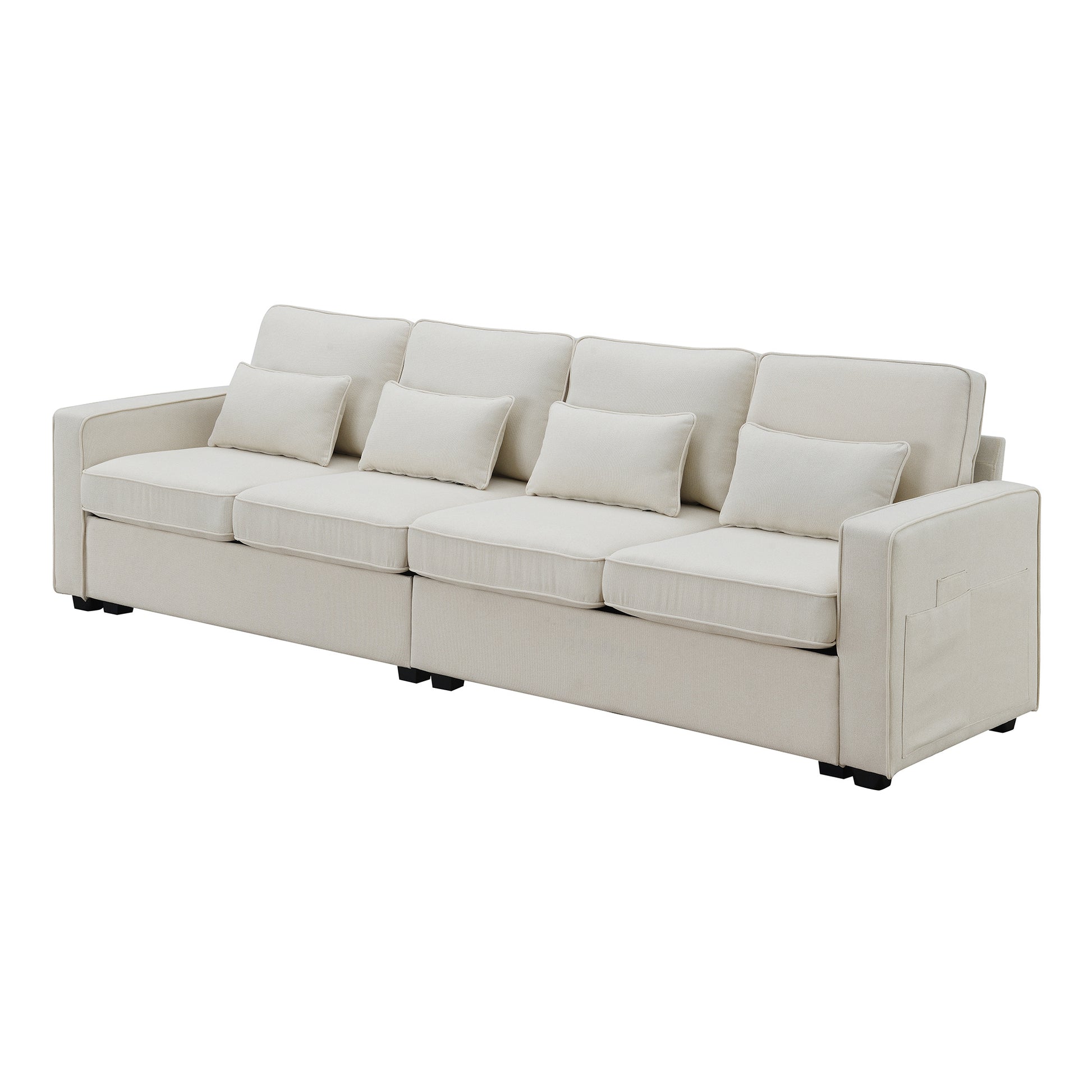 Durable Linen Fabric Large Couch