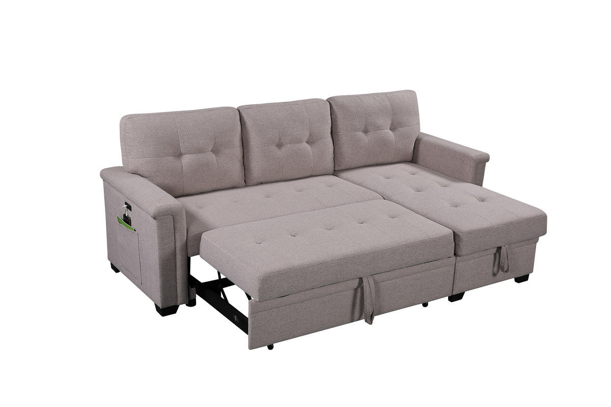 Nathan 84-inch Sleeper Sectional Sofa