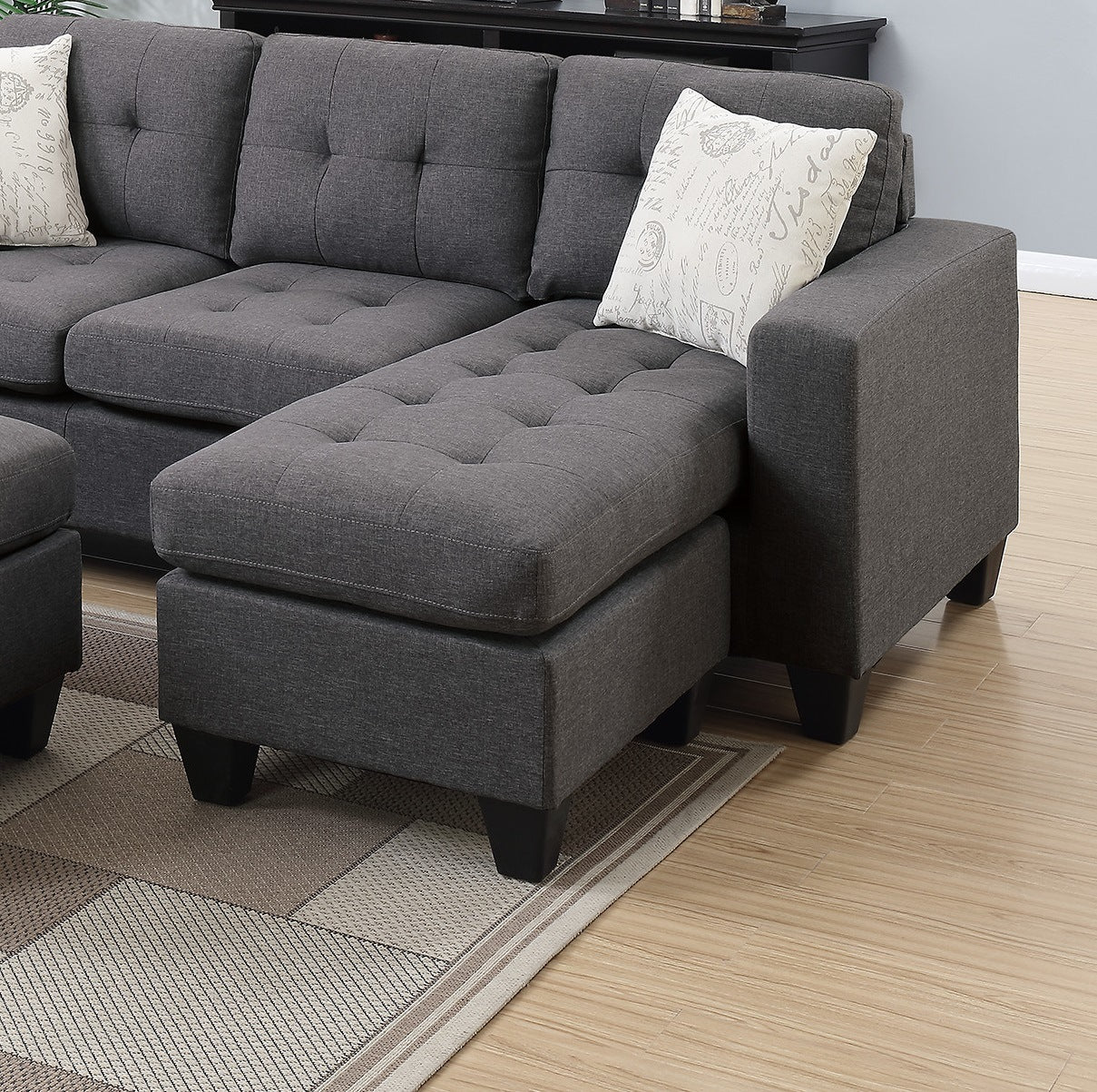 Reversible Chaise Sectional Set