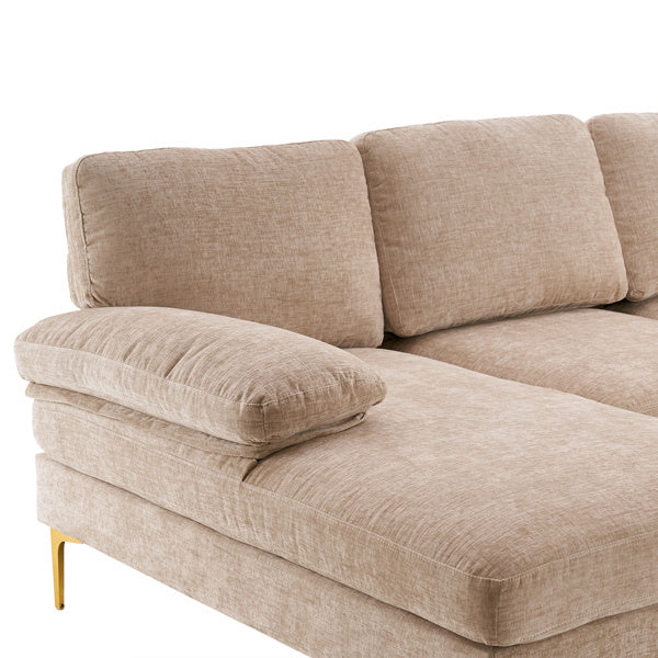 Elegant Camel Modular Couch