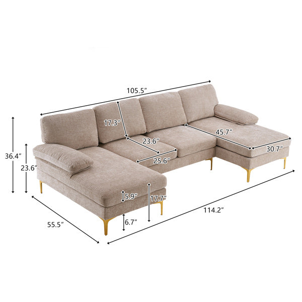 Spacious Modular Sofa Set